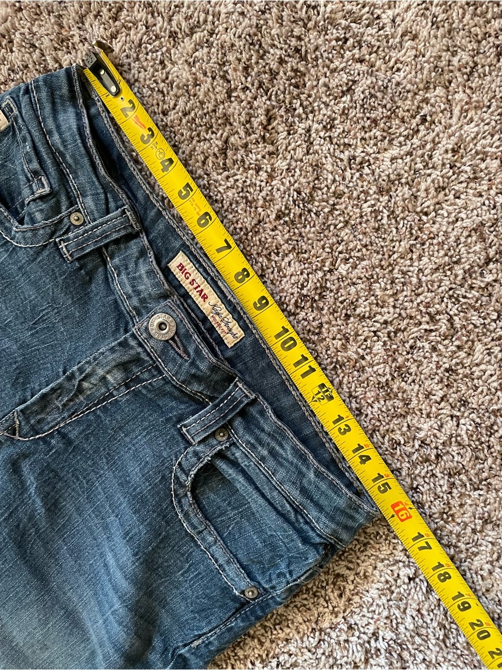 Big Star Kayla Straight Mid Rise Fit Jeans Size 30L Long Tall (31x32.5) EUC - Picture 9 of 10